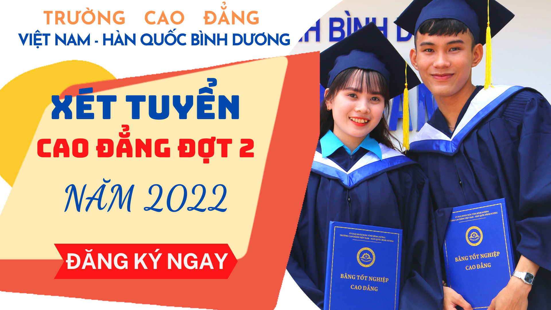 THÔNG BÁO TUYỂN SINH HỆ CAO ĐẲNG - Đợt 2 năm 2022